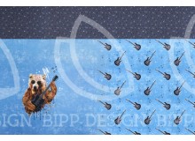 Jersey - Bär mit Gitarre Panel 